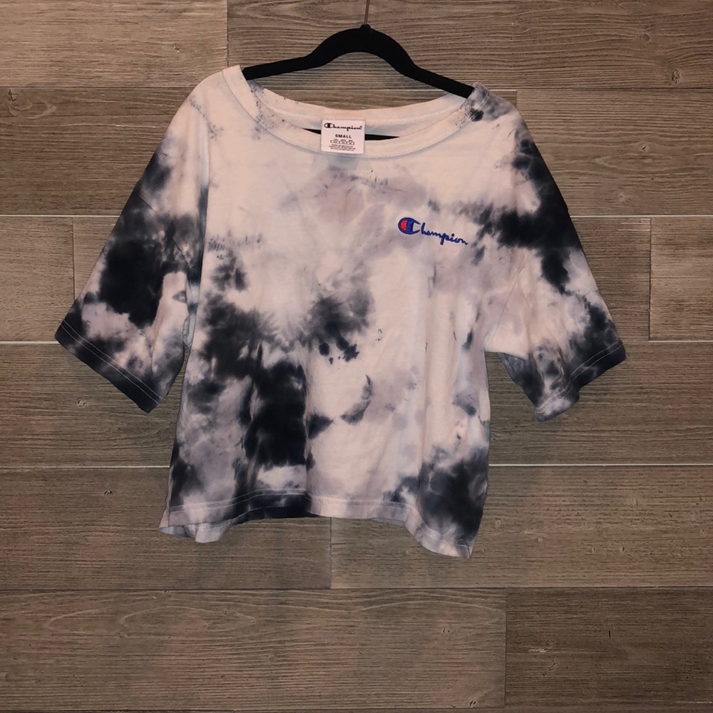 Girls champion tie dye size small crop tee - Picture 1 of 3